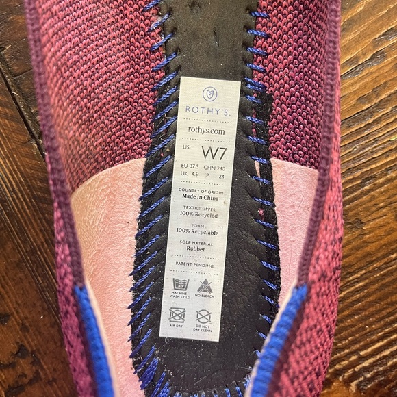 ROTHY’S Fig Python Point flats - Picture 4 of 9